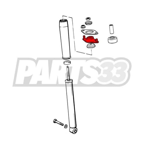 FAMEFORM Domlager passend für BMW E46 Z4 Hinterachse Set (Stahl/PU)