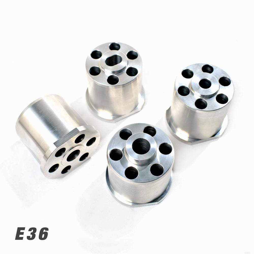 IRP Hinterachsträger Tonnenlager Buchsen Set starr passend für BMW E30 E36 E46 E8X E9X Z3 Z4 (Aluminium)