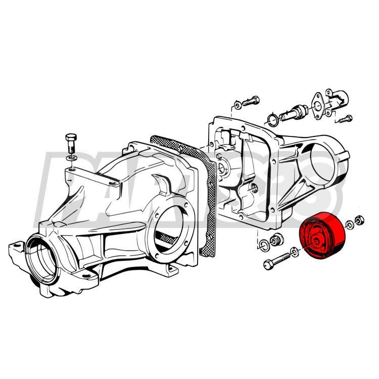 IRP Differentialaufhängung hintere Buchse passend für BMW E30 E36 Compact Z3 (PU)
