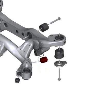 IRP Sturzlenker Hinterachse innen Buchsen Set Uniball passend für BMW E8X E9X F82 F83 F87 (Aluminium / auch M-Modelle)