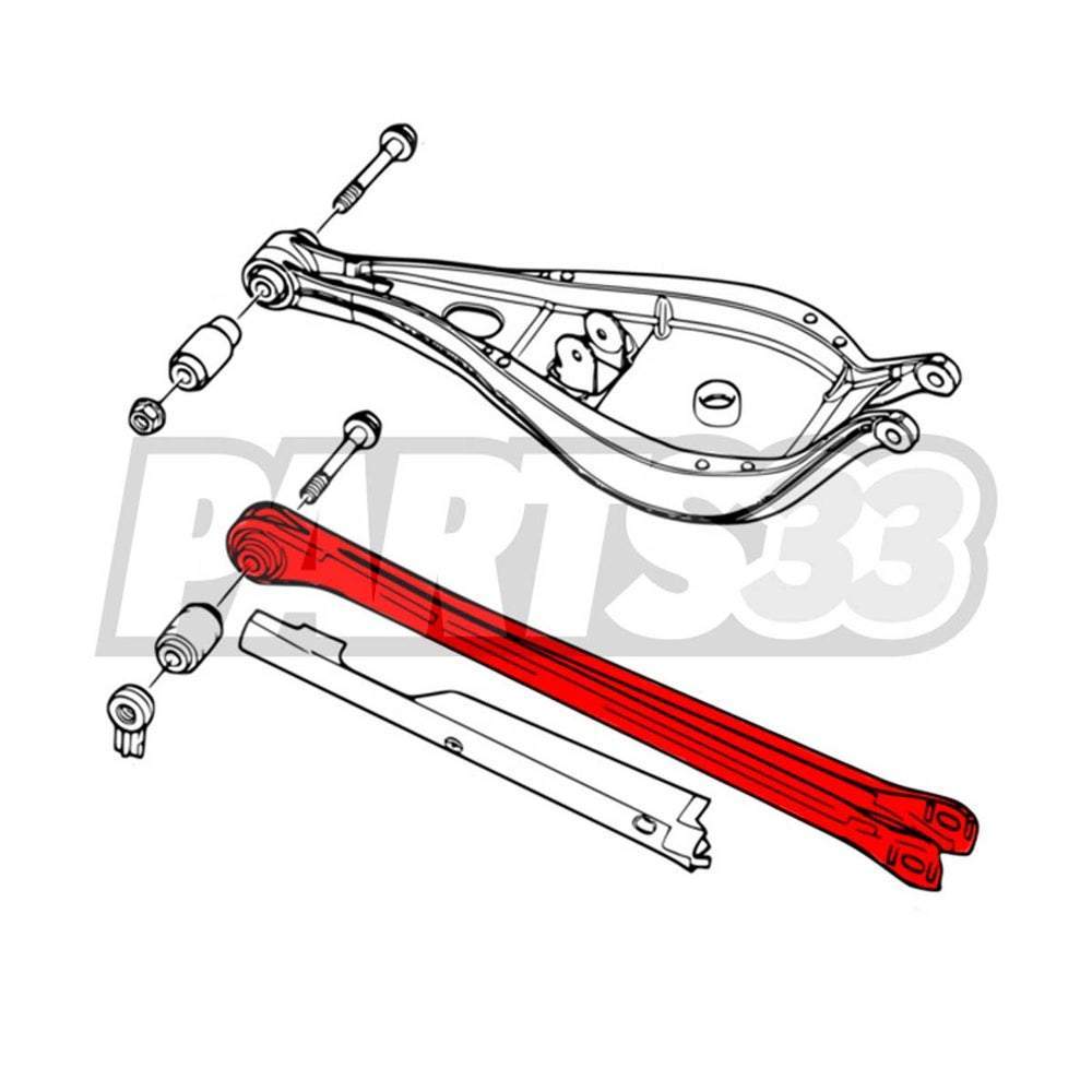 MRT ENGINEERING Querlenker Camber Arms BMW E36 E46 E85 Hinterachse unten einstellbar Set Uniball (Aluminium)