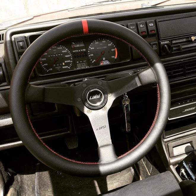 LUISI Mirage Race RS Sportlenkrad Leder schwarz (geschüsselt / mit TÜV)