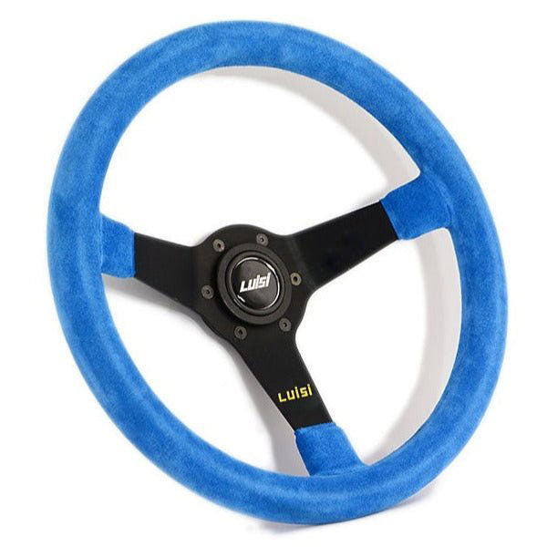 LUISI Mirage Sportlenkrad Wildleder blau (geschüsselt / mit TÜV)