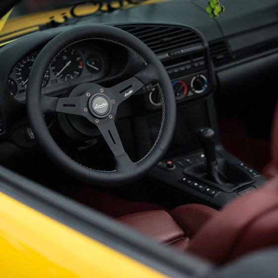 LUISI Mistral Sportlenkrad Leder schwarz (flach geschüsselt)