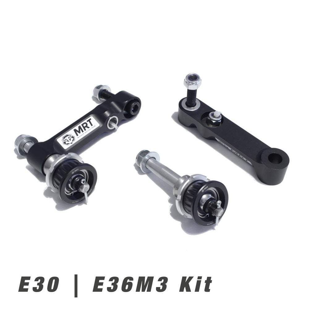 MRT ENGINEERING Roll-Center Bump-Steer Lenkwinkel Kit passend für BMW E30 E36 E46 Z3 Z4 (Aluminium/Edelstahl)