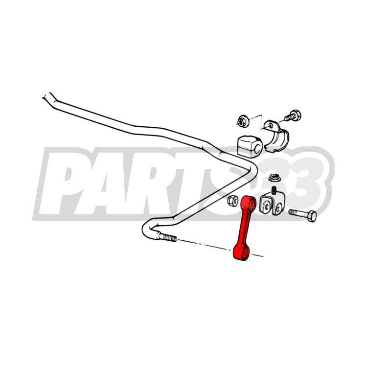 PMC MOTORSPORT Koppelstangen passend für BMW E30 E36 Hinterachse (Aluminium/PU)