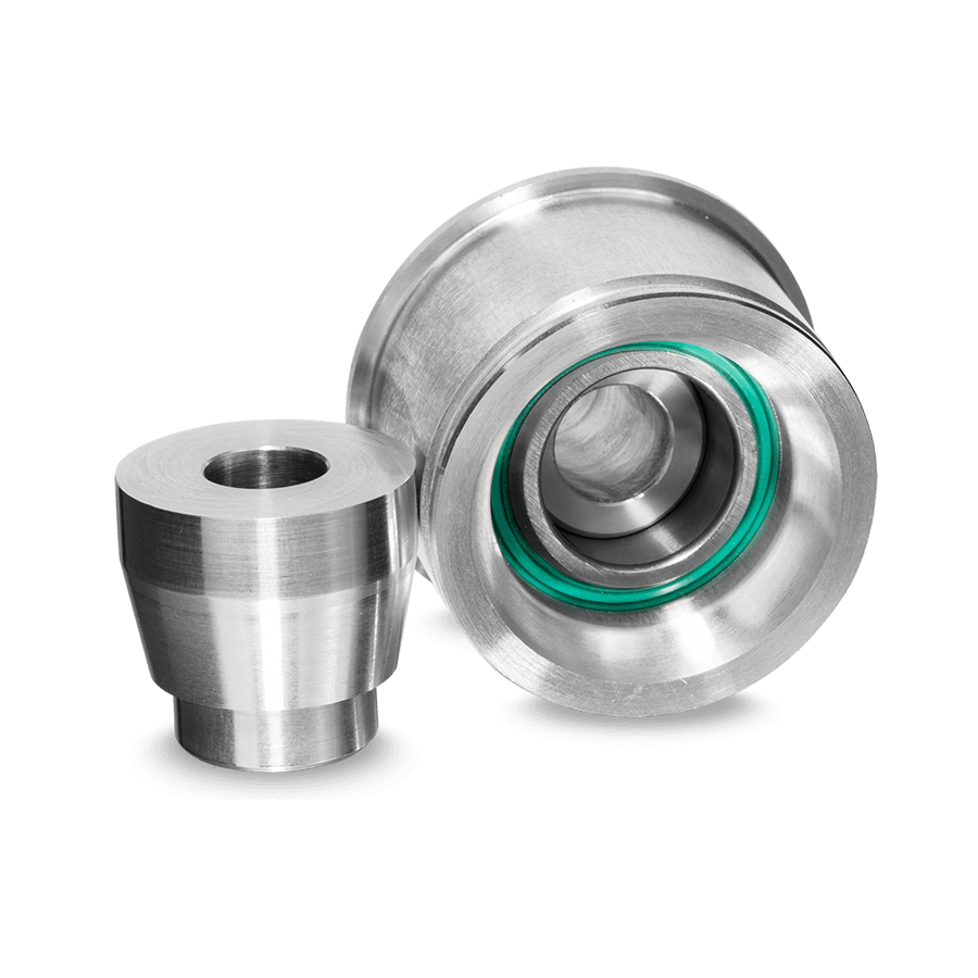 PMC MOTORSPORT Längslenker unten Hinterachse aussen Buchsen Set Uniball passend für BMW E36 E46 Z4 (Aluminium)