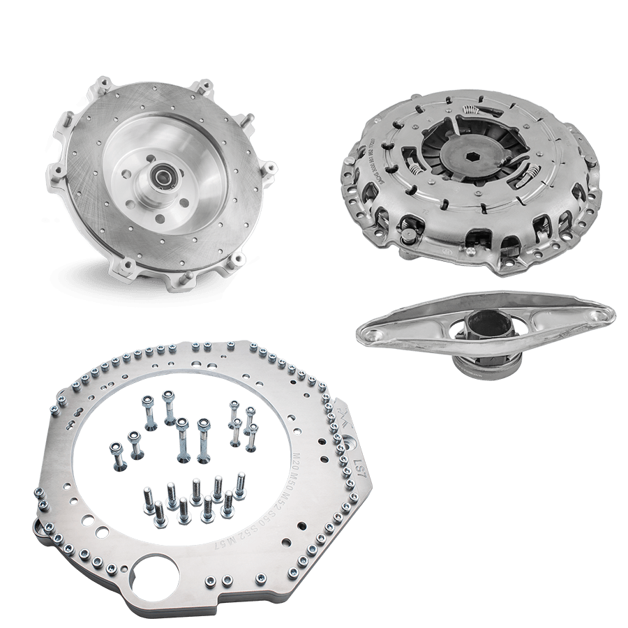 PMC MOTORSPORT Getriebeadapter Kit passend für GM Chevrolet LS1/LS3/LS7 auf BMW Getriebe (M20 M50 M52 M54 M57 M57N)