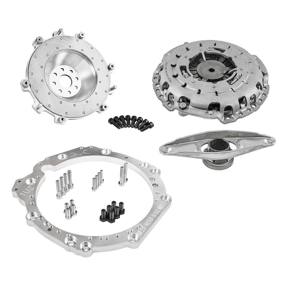 PMC MOTORSPORT Getriebeadapter Kit passend für Toyota 1UZ-FE 3UZ-FE auf BMW Getriebe (M20 M50 M52 M54 M57 M57N)