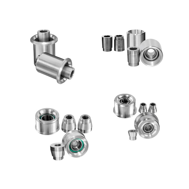 PMC MOTORSPORT Lenkerbuchsen Set Hinterachse Uniball passend für BMW E36 E46 Z4 (Aluminium)