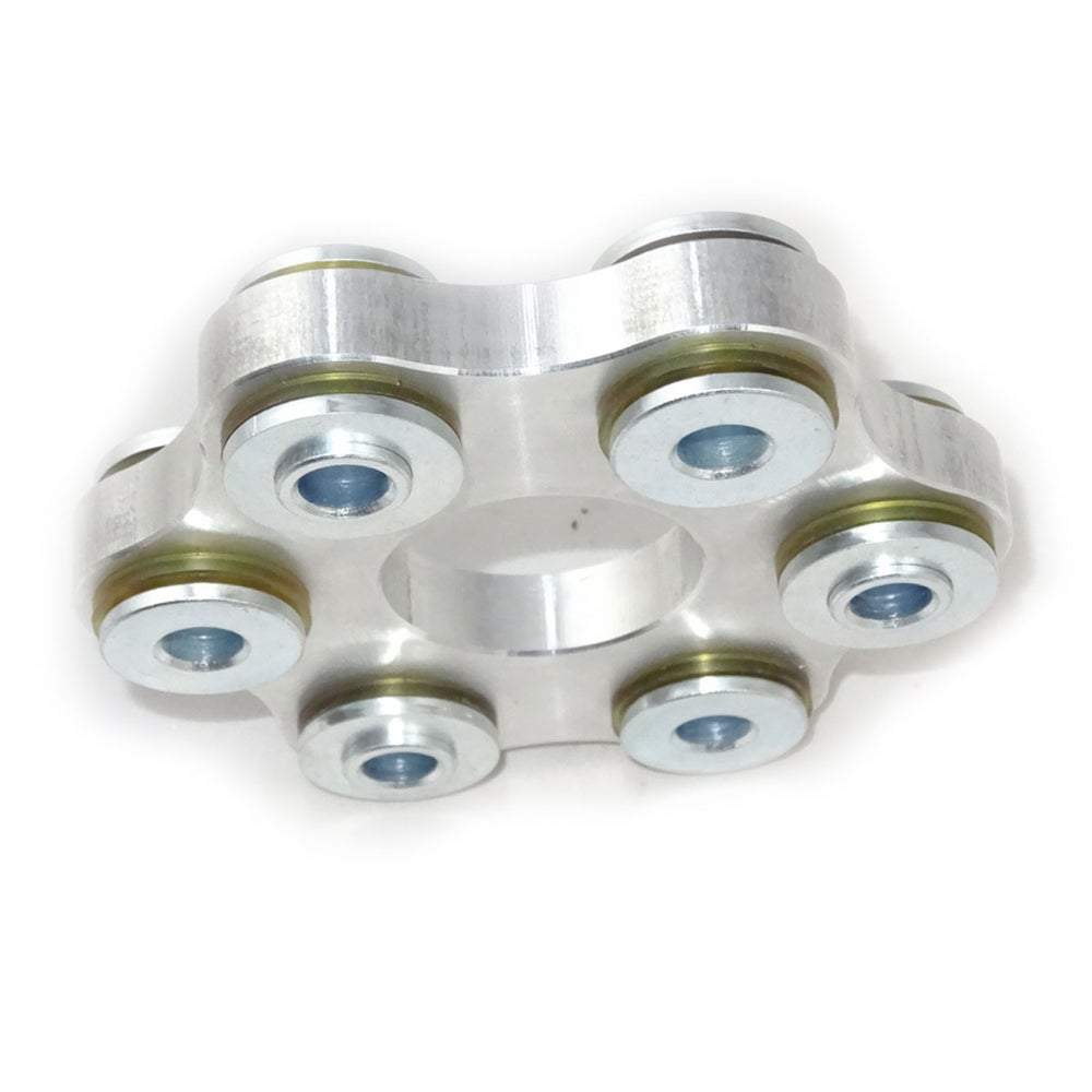 SILVERPROJECT Hardyscheibe Flex Disc LK100 M12 passend für Mercedes-Benz (Aluminium/PU 95 ShA)