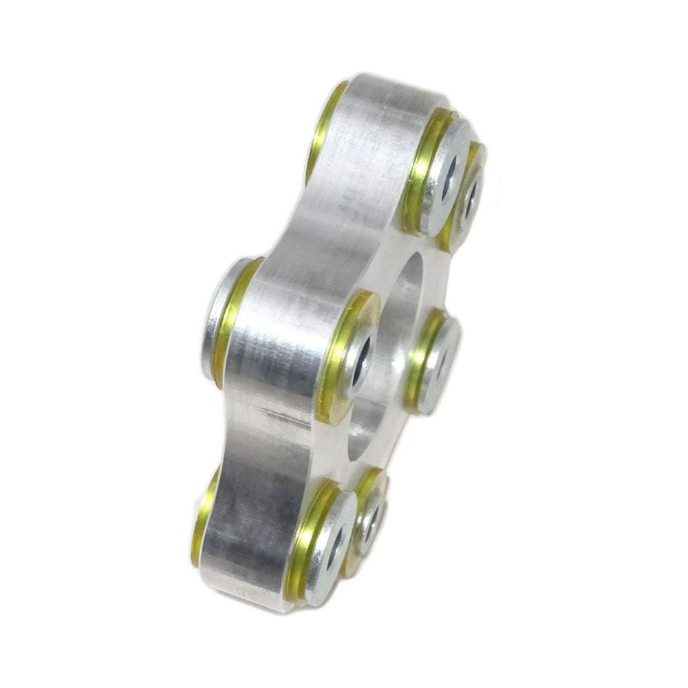 SILVERPROJECT Hardyscheibe Flex Disc passend für Mercedes-Benz LK110 M12 57,8mm (Aluminium/PU 95 ShA)