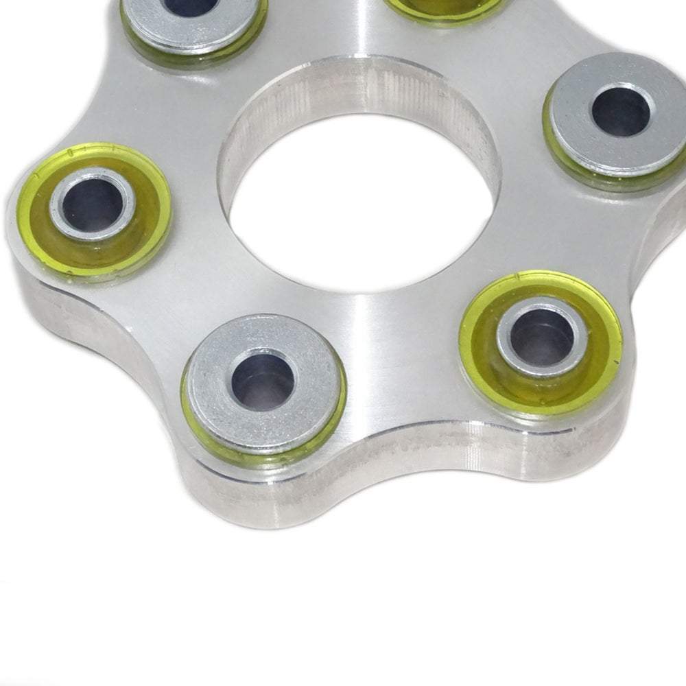 SILVERPROJECT Hardyscheibe Flex Disc passend für Mercedes-Benz LK110 M12 57,8mm (Aluminium/PU 95 ShA)