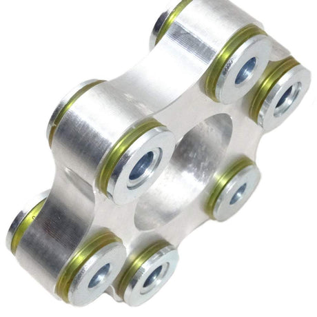 SILVERPROJECT Hardyscheibe Flex Disc passend für Mercedes-Benz LK110 M12 58mm (Aluminium/PU 95 ShA)