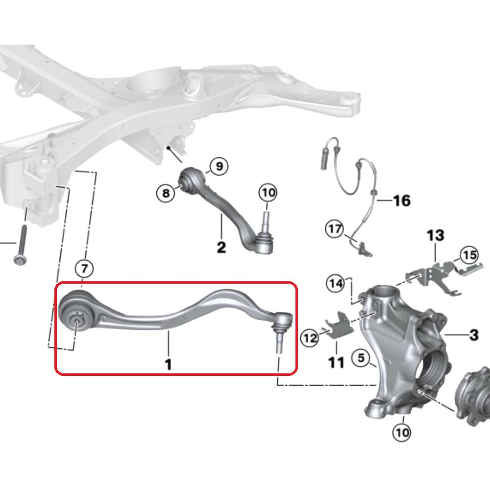 VERKLINE Querlenker Toyota Supra A90 A91 Vorderachse einstellbar (Aluminium) - PARTS33 GmbH