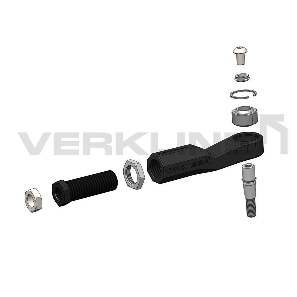 VERKLINE Spurstangenkopf Toyota Yaris GR Vorderachse einstellbar Uniball (Aluminium)