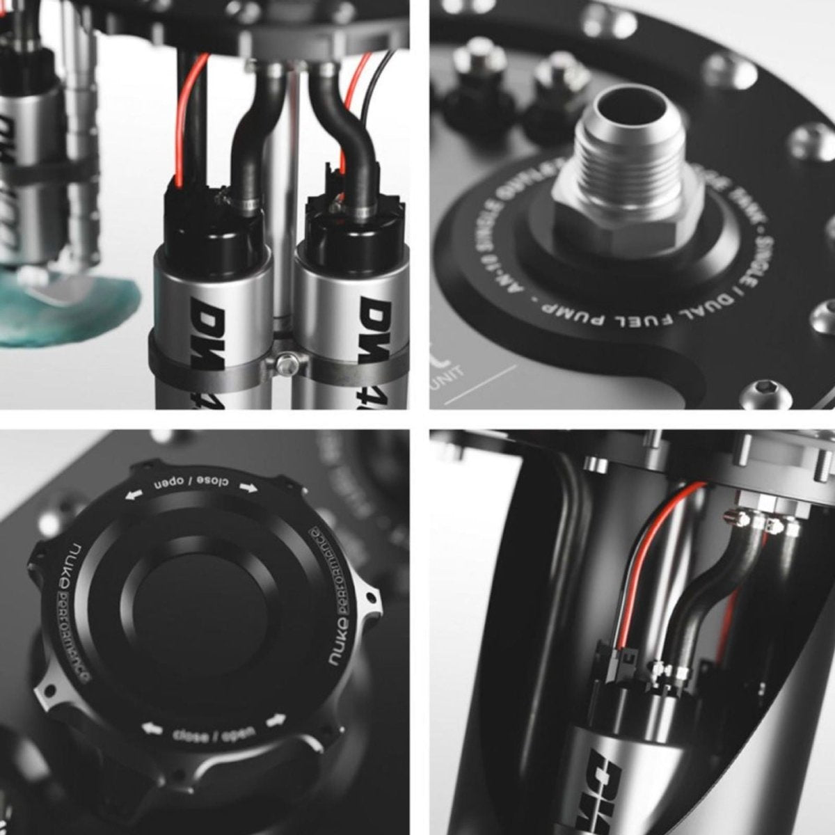 NUKE PERFORMANCE 80 Liter AluCell Kraftstofftank mit integriertem Surge Tank - PARTS33 GmbH