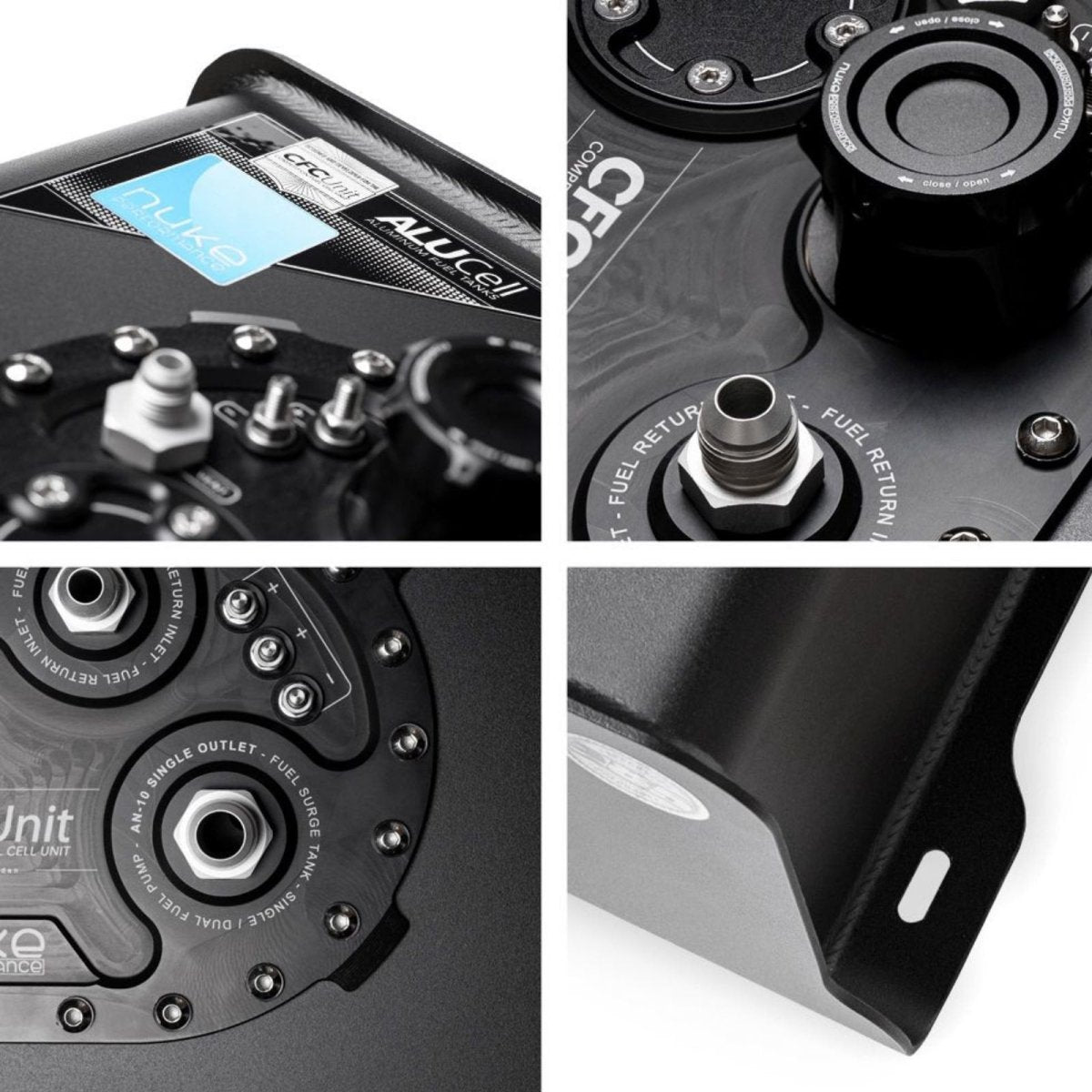 NUKE PERFORMANCE 80 Liter AluCell Kraftstofftank mit integriertem Surge Tank - PARTS33 GmbH