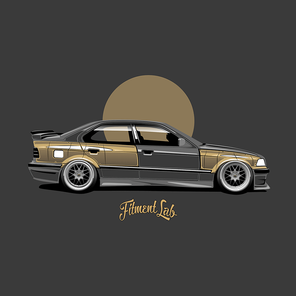 FITMENT LAB Widebody Kit BMW E36 Limousine "Drift Spec" a.k.a Phase 3 - PARTS33 GmbH