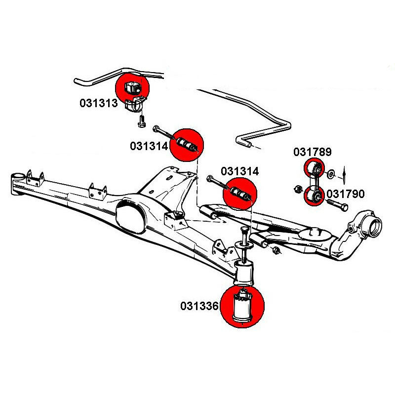 STRONGFLEX BMW E30 Buchsen Set Vorderachse & Hinterachse (PU) - PARTS33 GmbH