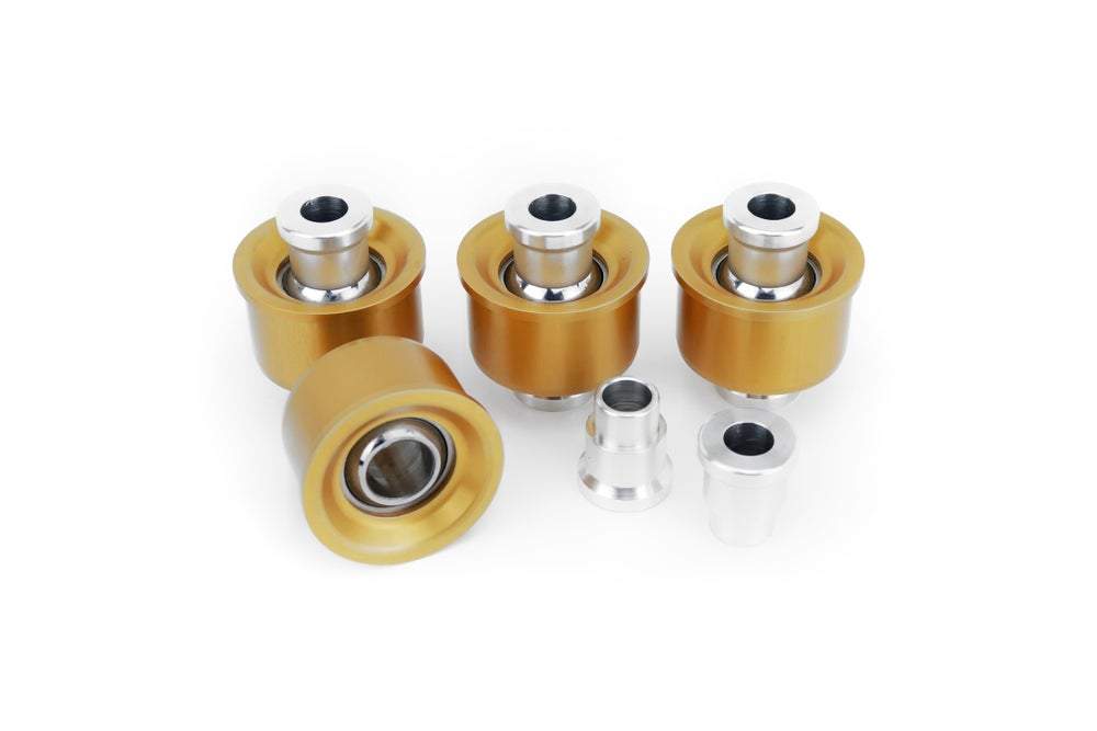 IRP Längslenker Hinterachse aussen Buchsen Set Uniball passend für BMW E36 E46 Z4 (Aluminium)