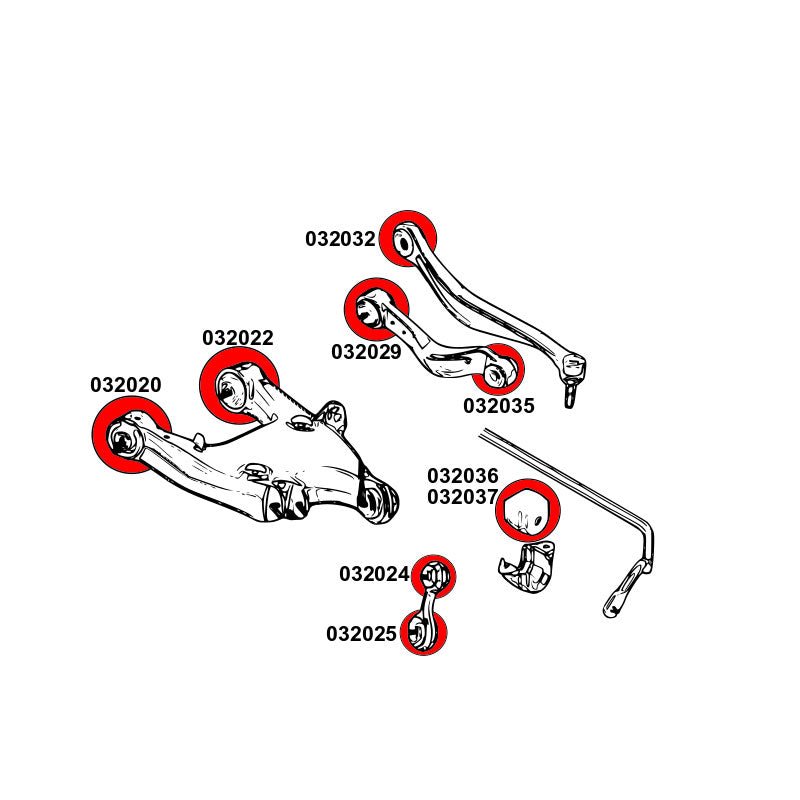 STRONGFLEX BMW F10 F11 Buchsen Set Hinterachse (PU) - PARTS33 GmbH