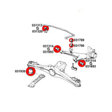 STRONGFLEX Buchsen Set passend für BMW E28 Hinterachse (PU)