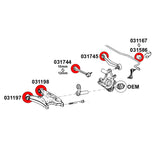 STRONGFLEX Buchsen Set passend für BMW E39 Hinterachse (PU)