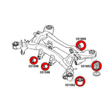 STRONGFLEX Buchsen Set passend für BMW 1er M-Coupe E82 Vorderachse & Hinterachse (PU)