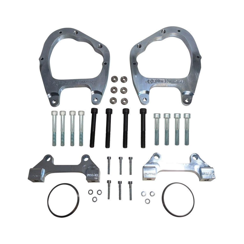 EPYTEC Bremssattel Adapter passend für VW Passat Arteon / Skoda Superb für 4-Kolben Audi R8 Keramik Bremsanlage Hinterachse