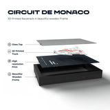AP10 Monaco City 3D Poster (gerahmt)