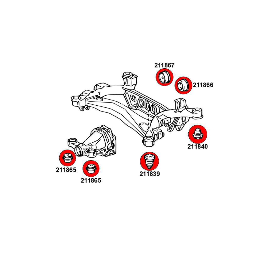 STRONGFLEX Buchsen Set passend für Toyota Altezza Vorderachse & Hinterachse (PU)