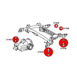 STRONGFLEX Buchsen Set passend für Toyota Century 2 Vorderachse & Hinterachse (PU)