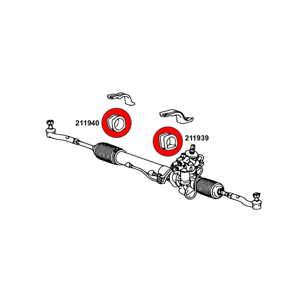 STRONGFLEX Buchsen Set passend für Toyota Century 2 Vorderachse & Hinterachse (PU)