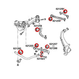 STRONGFLEX Buchsen Set passend für Audi A6 S6 RS6 C5 Quattro Vorderachse & Hinterachse (PU)