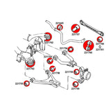 STRONGFLEX Buchsen Set passend für Audi A6 S6 RS6 C5 Quattro Vorderachse & Hinterachse (PU)