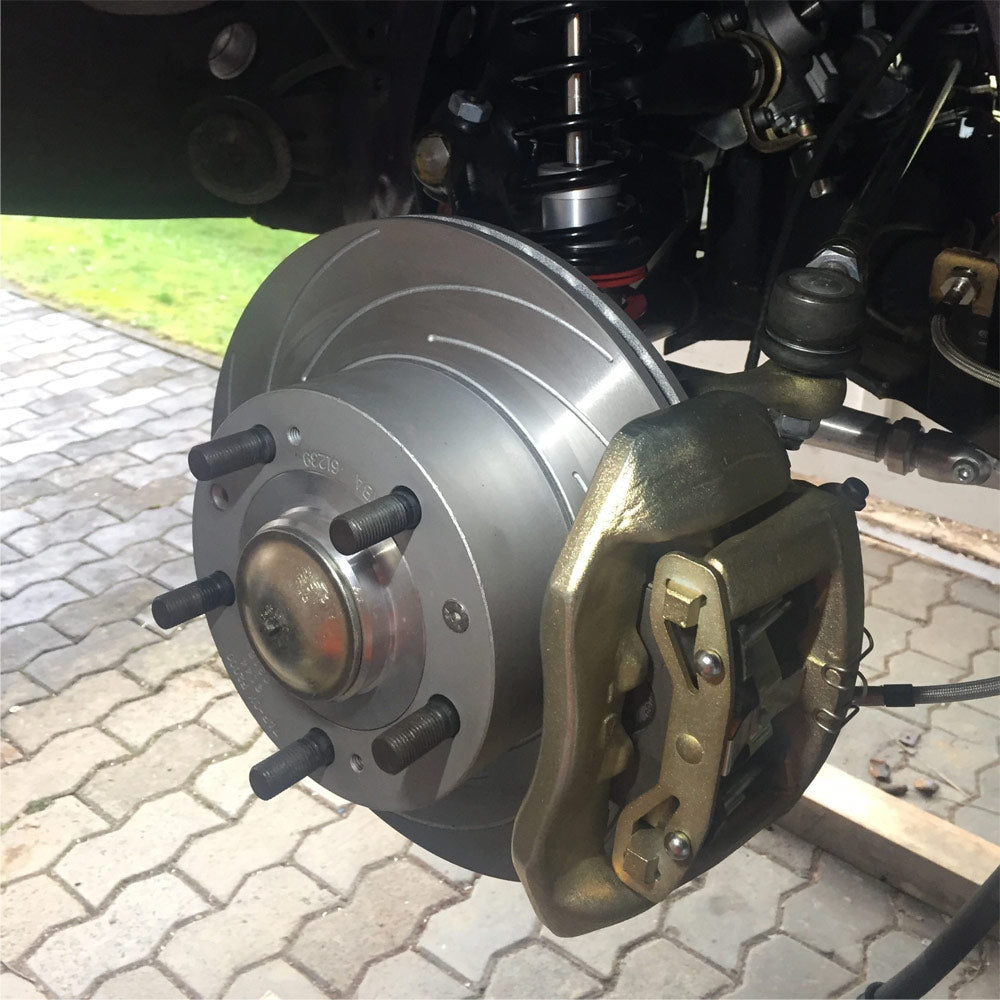 EPYTEC Bremssattel Adapter passend für VW Käfer 1965-1968 für Porsche 944 Schwimmsattel Bremsanlage Vorderachse