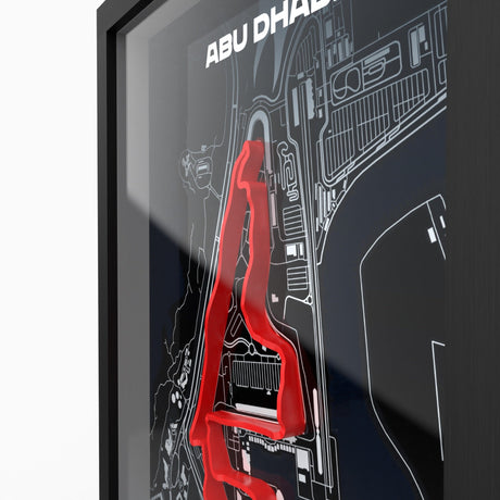 AP10 Yas Marina Circuit 3D Poster (gerahmt)