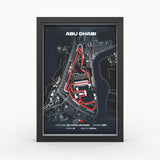 AP10 Yas Marina Circuit 3D Poster (gerahmt)