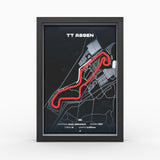 AP10 TT Circuit Assen 3D Poster (gerahmt)