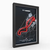AP10 TT Circuit Assen 3D Poster (gerahmt)