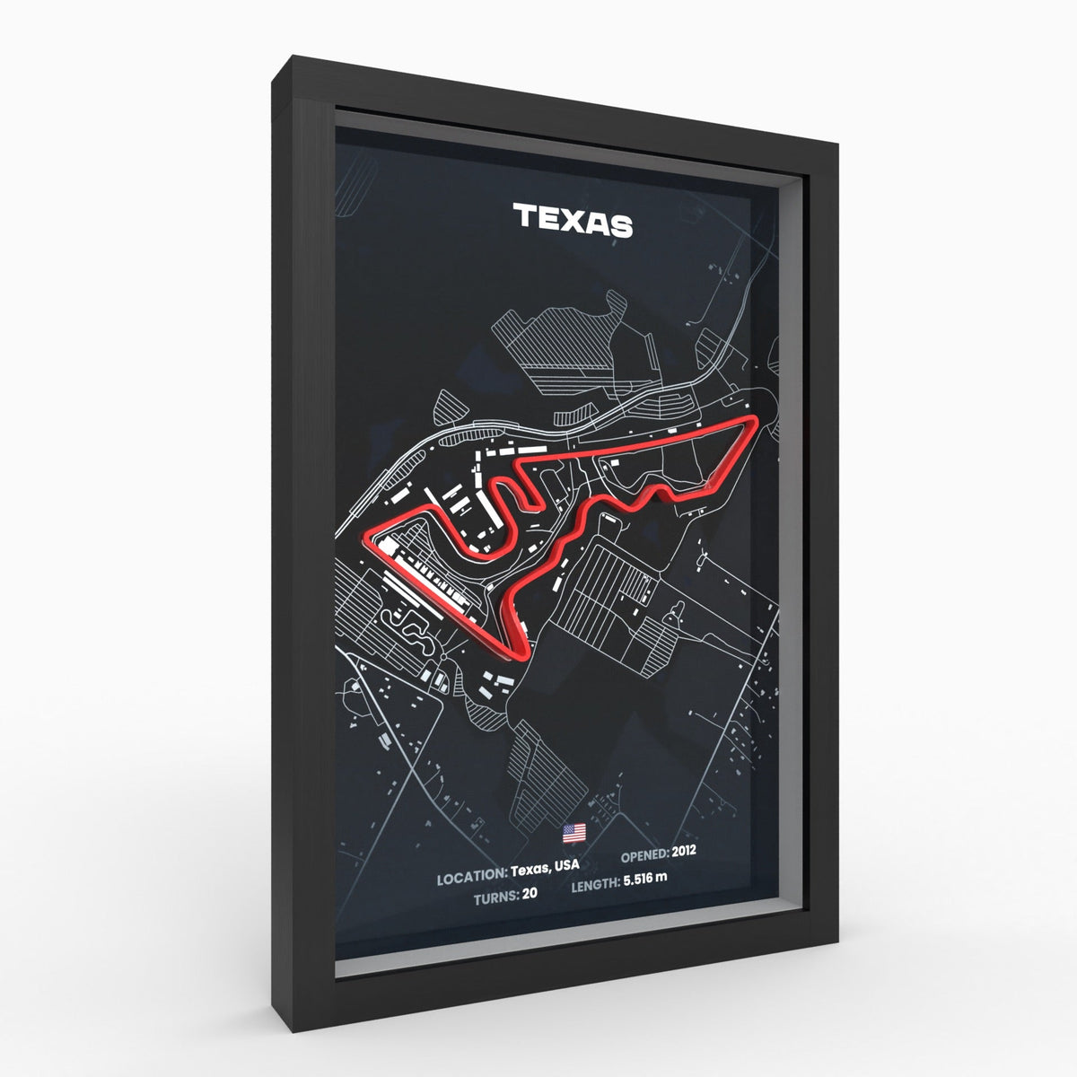AP10 Austin 3D Poster (gerahmt)
