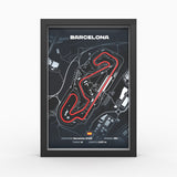 AP10 Barcelona 3D Poster (gerahmt)