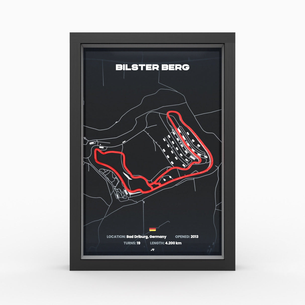 AP10 Bilster Berg 3D Poster (gerahmt)