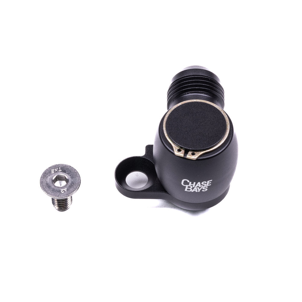 CHASE BAYS Anschluss Servolenkung 10AN Adapter passend für Toyota 1JZ 2JZ (Aluminium)