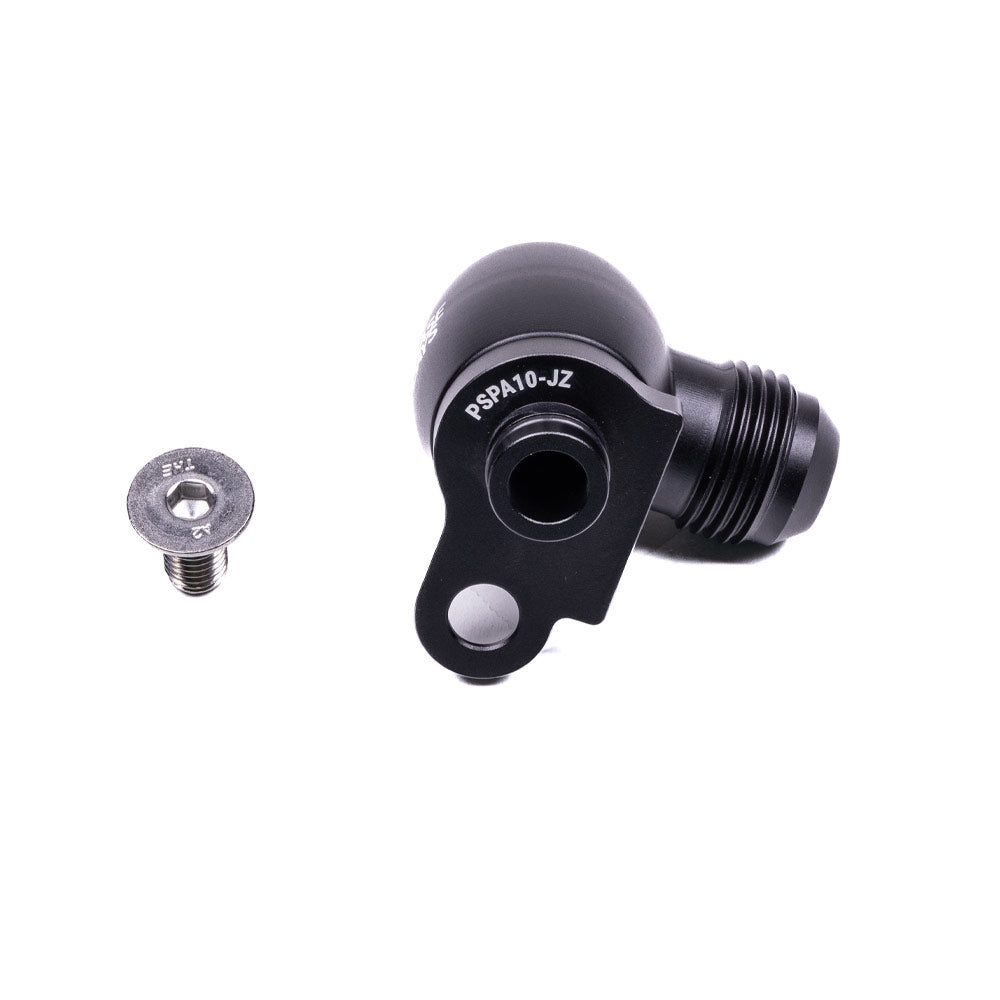 CHASE BAYS Anschluss Servolenkung 10AN Adapter passend für Toyota 1JZ 2JZ (Aluminium)