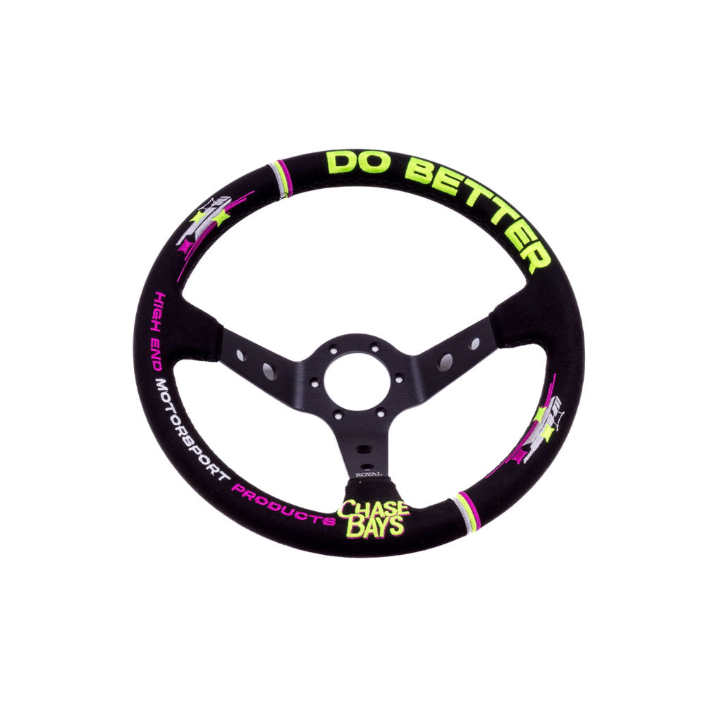 CHASE BAYS x GRIP ROYAL Sportlenkrad Wildleder schwarz (geschüsselt)