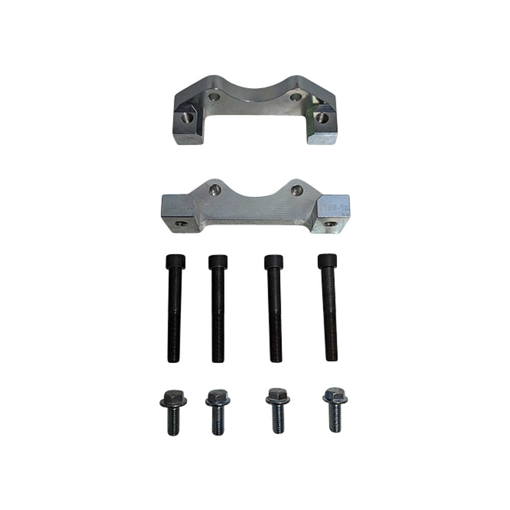 EPYTEC Bremssattel Adapter passend für VW Golf 1 Caddy Scirocco Jetta für 4-Kolben Porsche Sattel mit 330x28mm Bremsscheibe Vorderachse