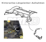 PMC MOTORSPORT Verstärkungsbleche Einschweissbleche Set passend für BMW E36 Hinterachse (Stahl)