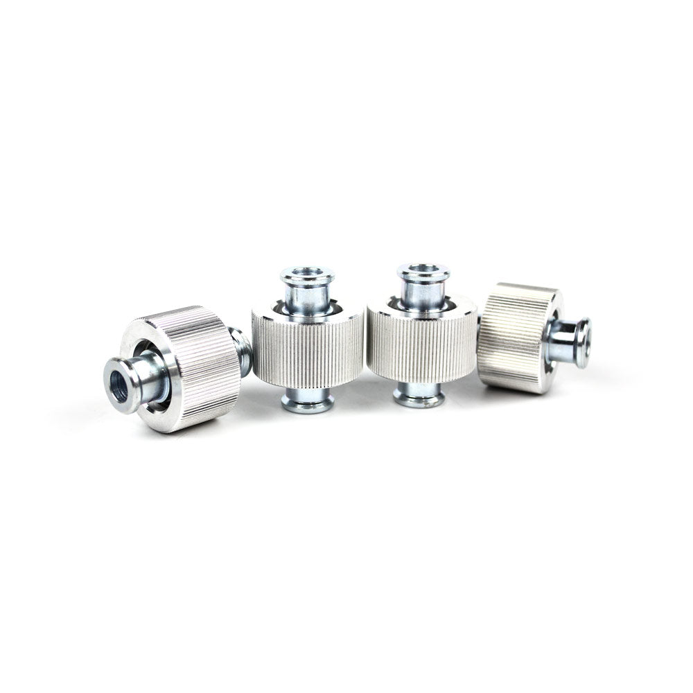 FAMEFORM Längslenker Achsschenkel Buchsen Set passend für BMW E36 E46 E85 E86 E89 Z4 (Aluminium)